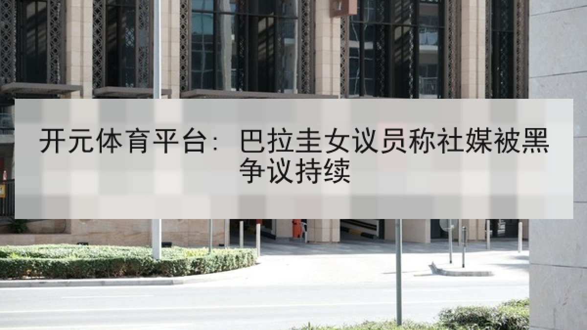 开元体育平台: 巴拉圭女议员称社媒被黑争议持续